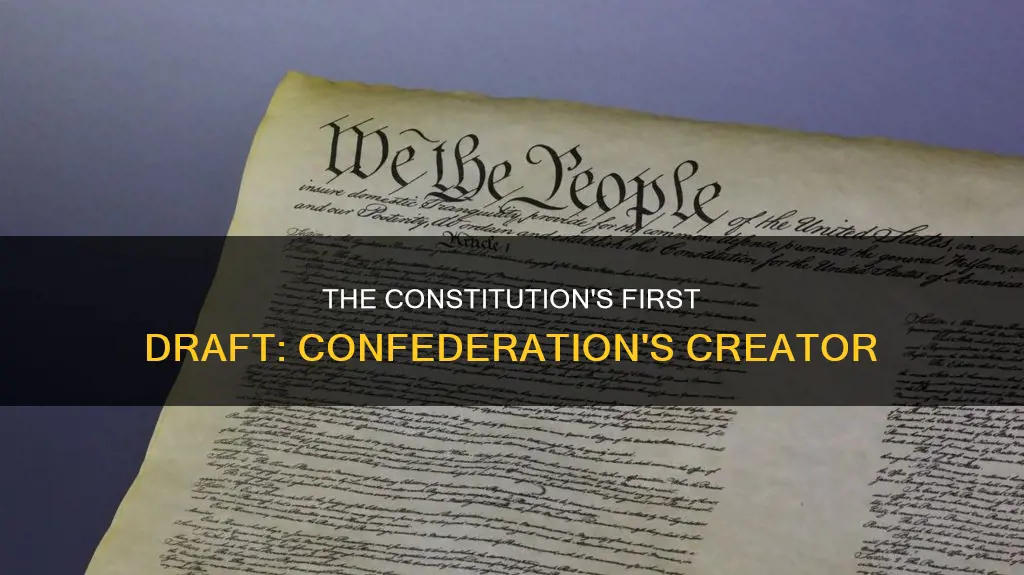 who created to first constitution the of confederation