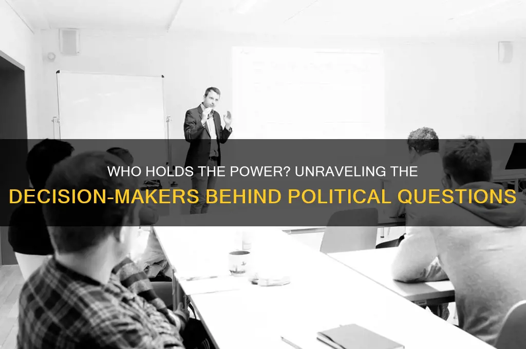 who decides political questions