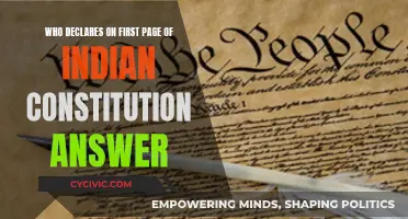 The First Page of India's Constitution: Who Declared It?