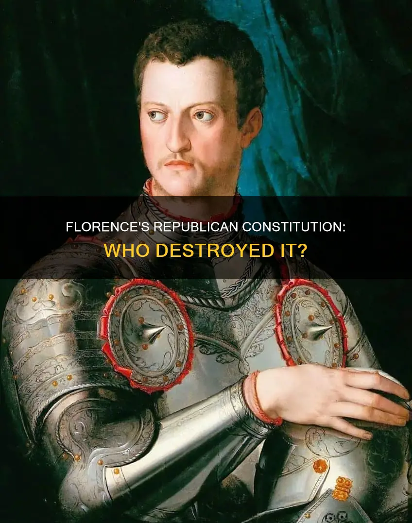 who destroyed the republican constitution in florence in 1480