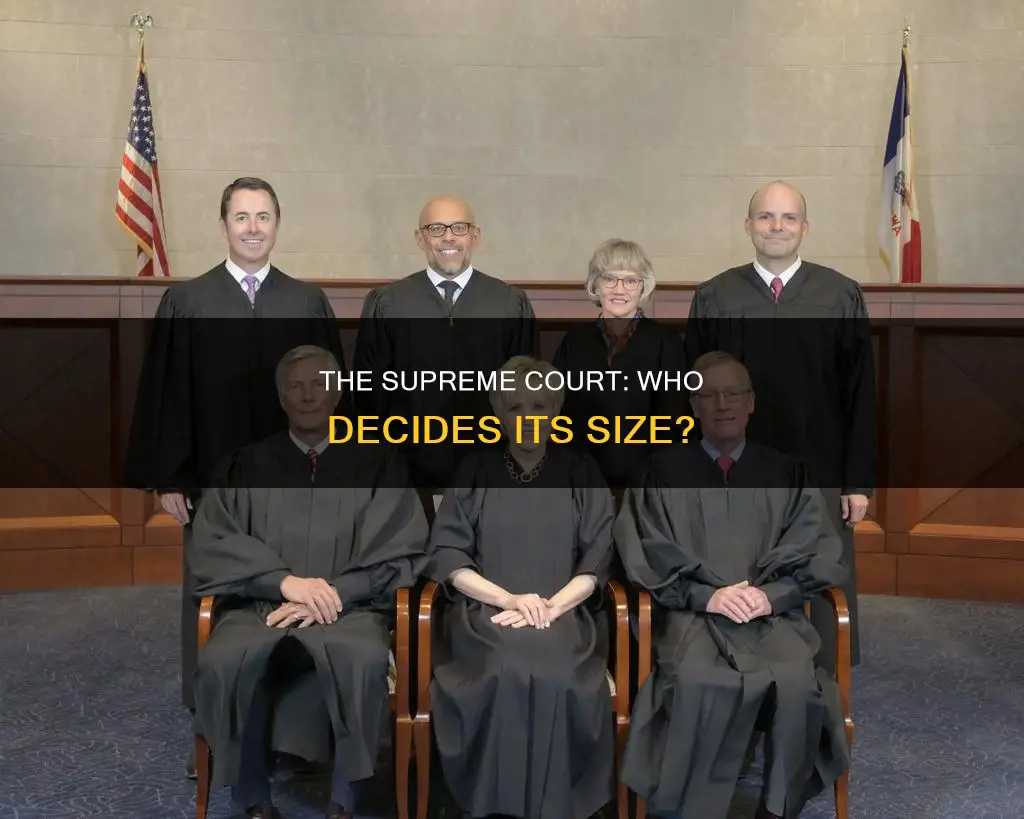 who determines the number of members constituting the supreme court