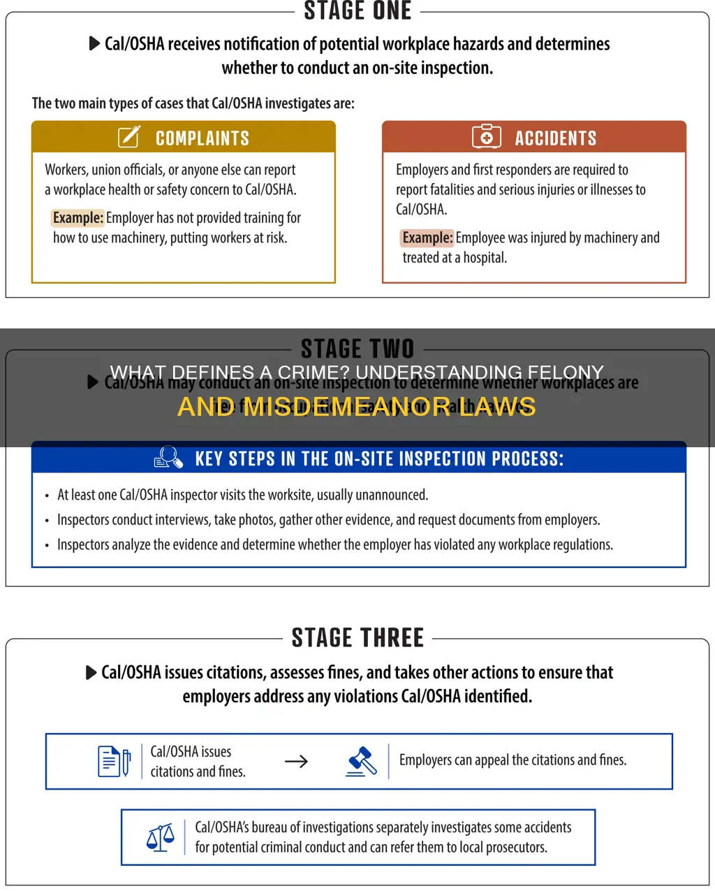 who determines what type of conduct constitutes felonies or misdemeanors