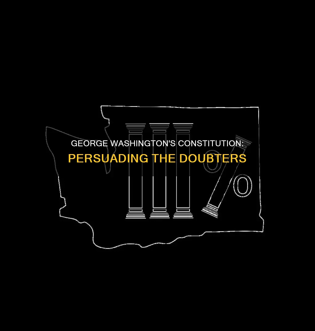 who did george washington convince to support the constitution