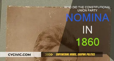 Who Were the Constitutional Union Party's Nominees in 1860?