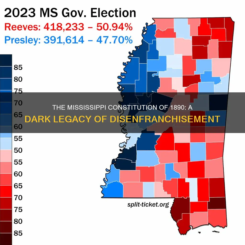 who did the mississippi constitution of 1890 disenfranchise