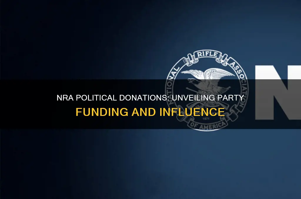 who did the nra give to for political parties