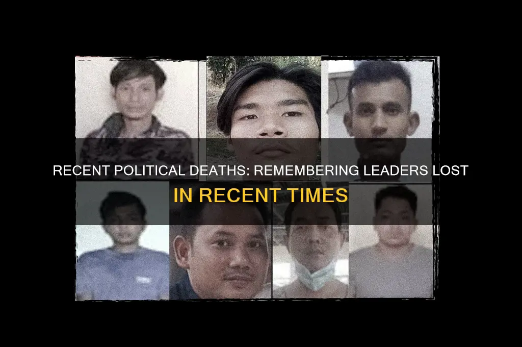 who died in politics recently