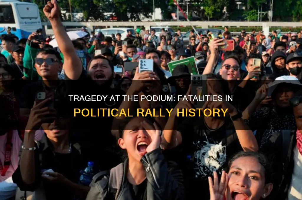 who died political rally