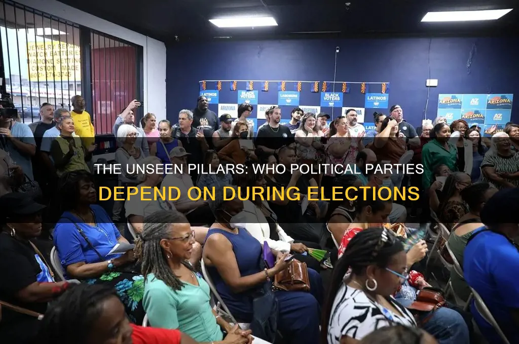who do political parties rely on during elections