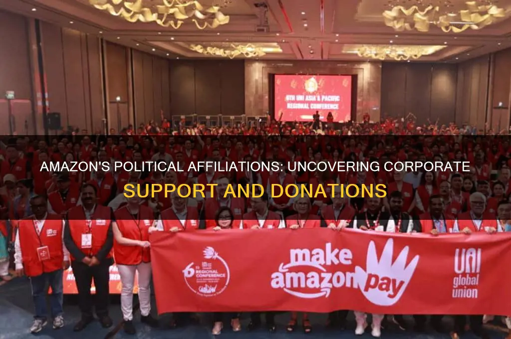 who does amazon support politically