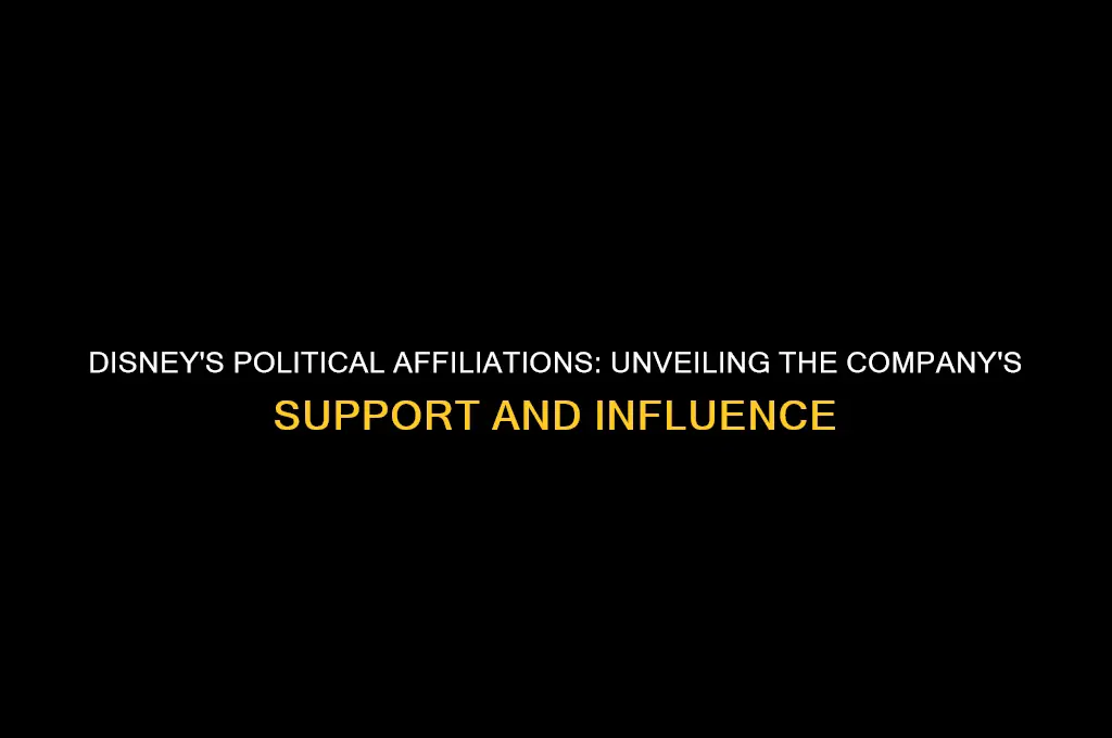 who does disney support politically
