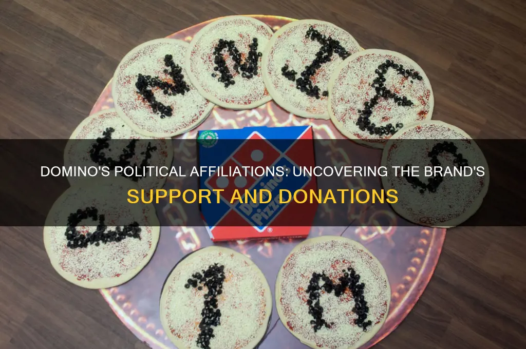 who does dominos politically support