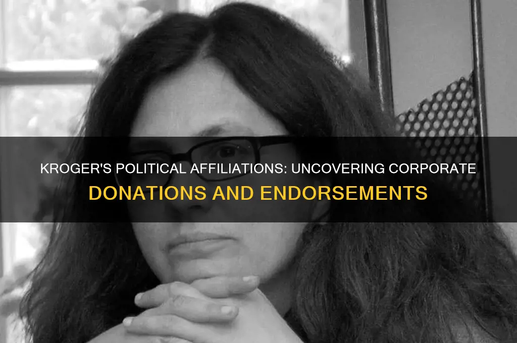 who does kroger support politically