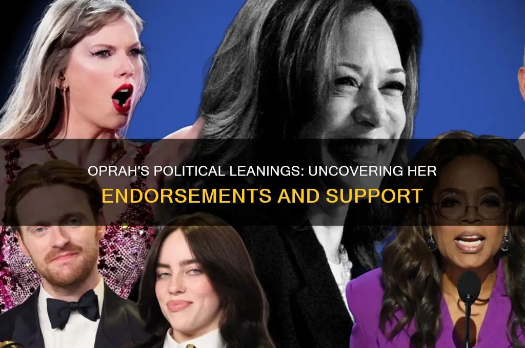 who does ophrah support politically