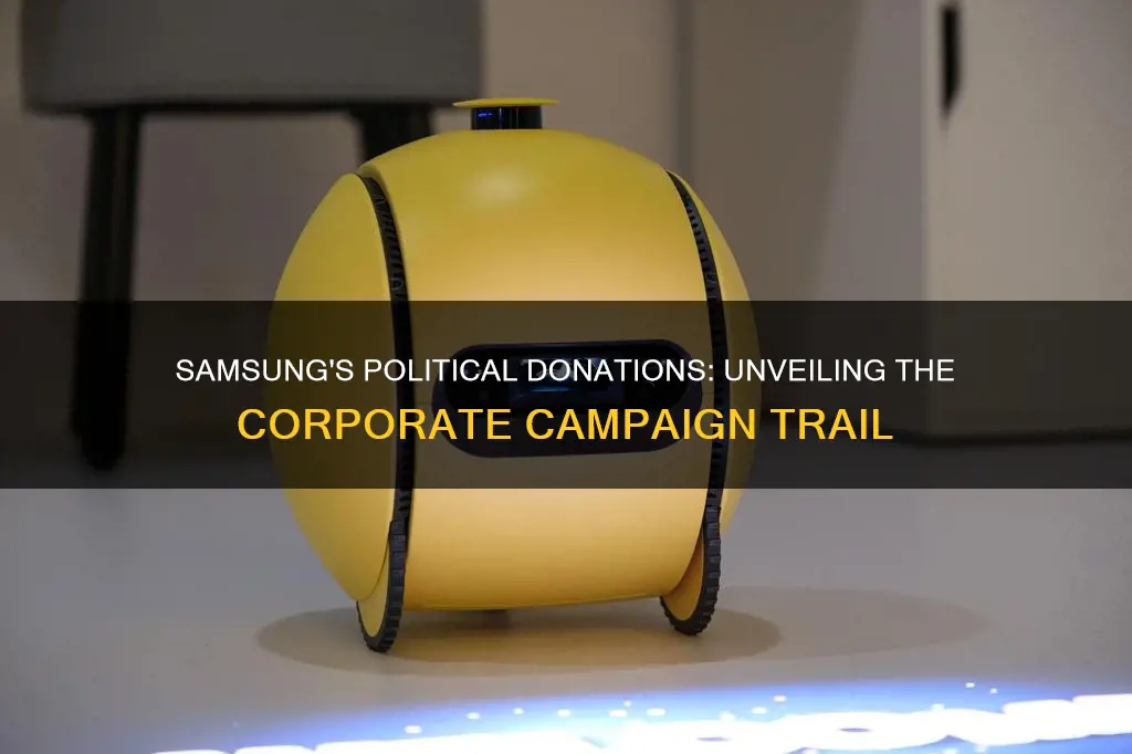 who does samsung donate to political campaigns