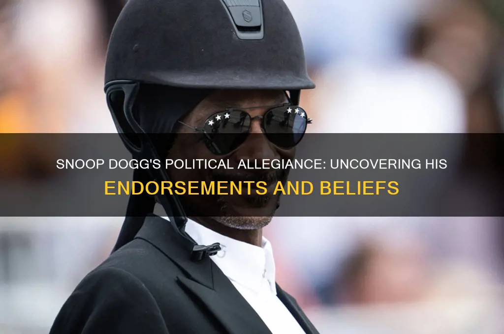who does snoop support politically