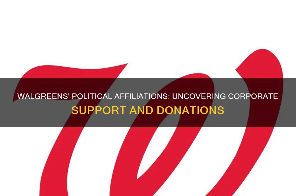 who does walgreens support politically
