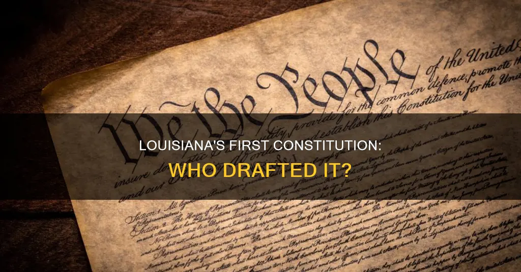 who drafted first louisiana constitution