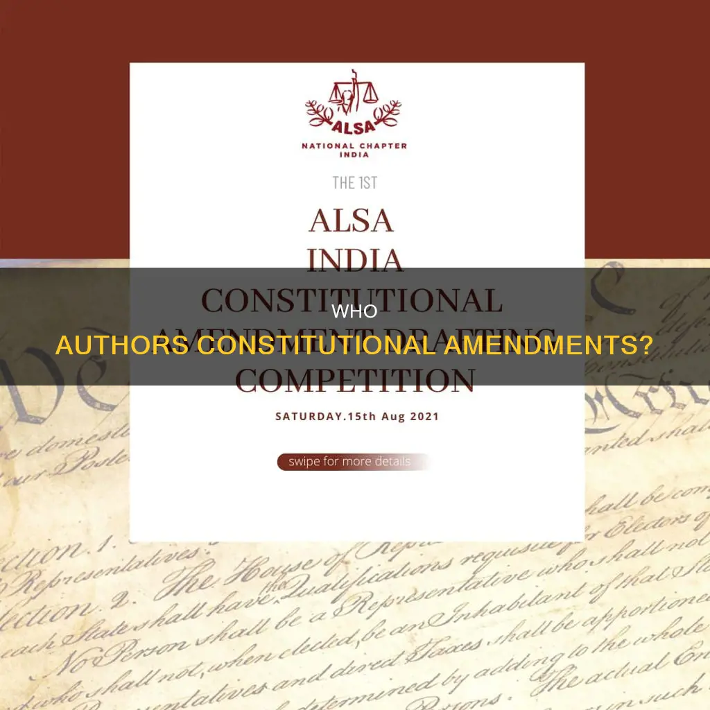 who drafts language for a constitutional amendment