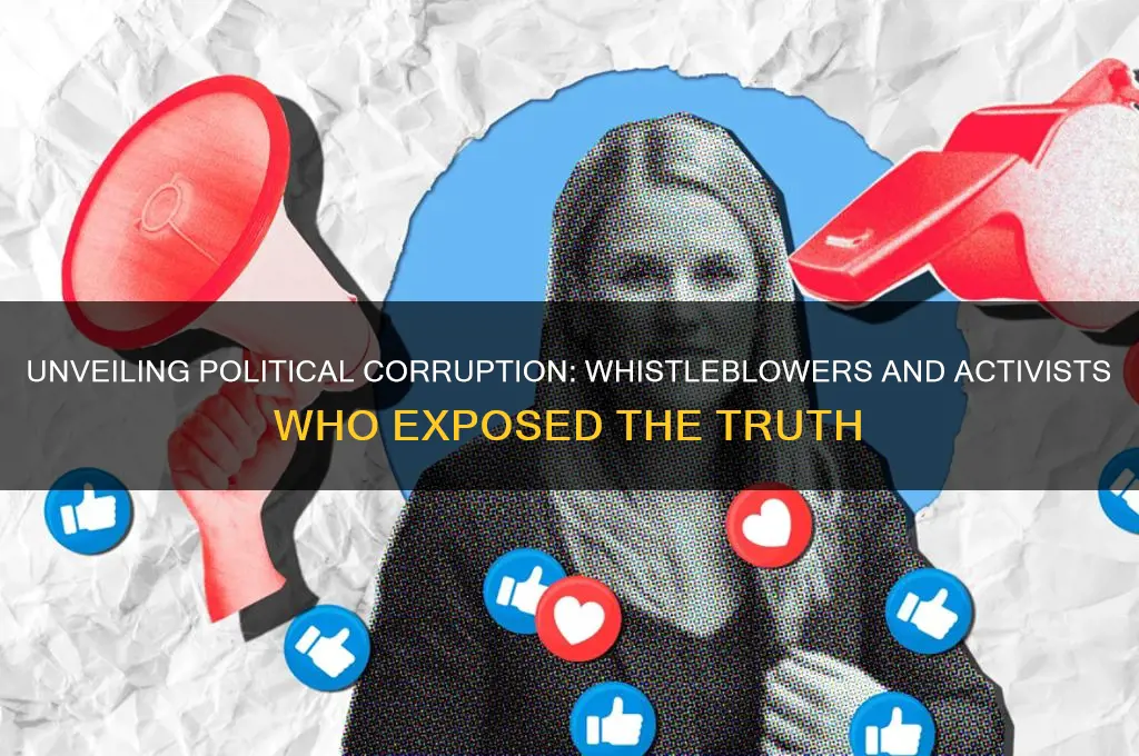 who exposed political corruption