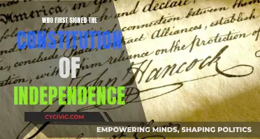The Constitution of Independence: First Signatures