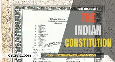 The Indian Constitution's First Signature: A Historical Moment