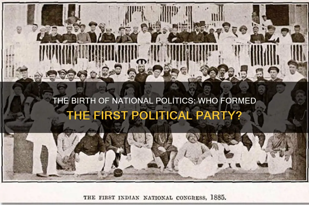 who formed the first political party at the national level