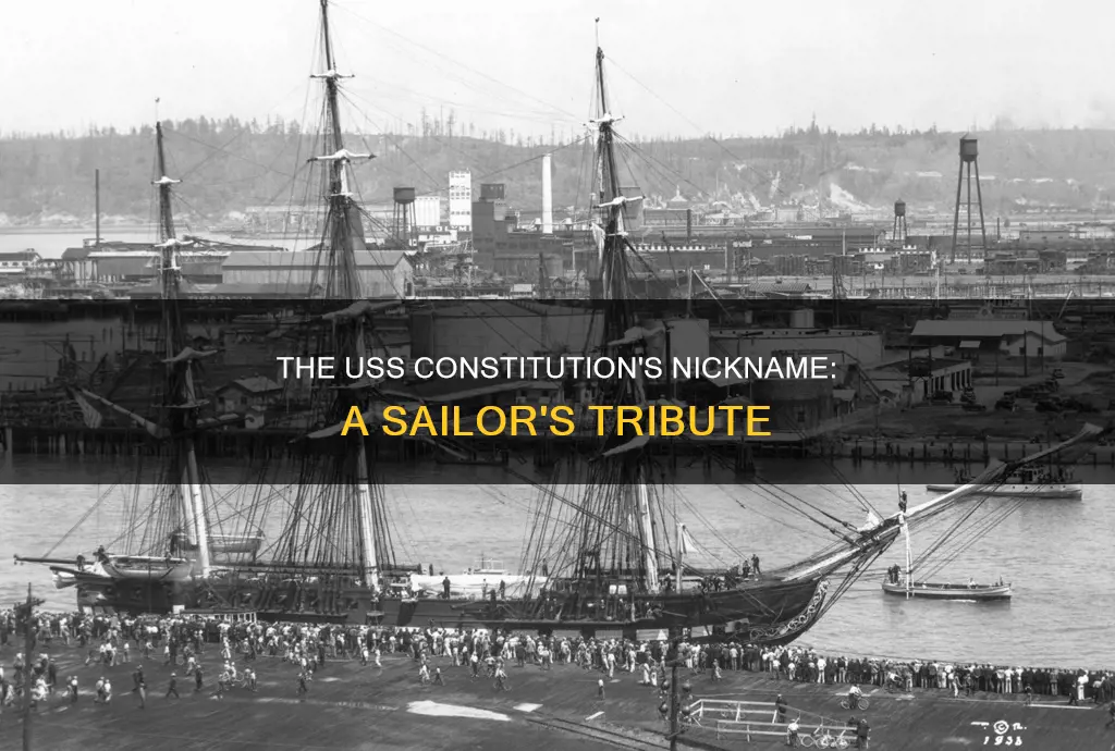 who gave the uss constitution the nickname old ironsides