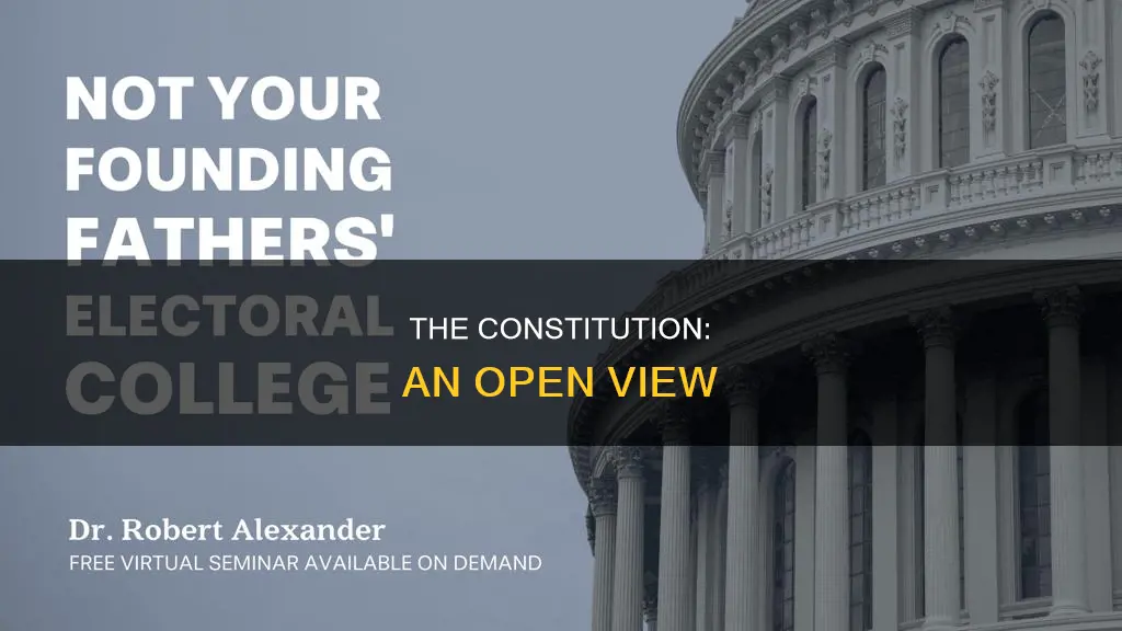 who had an open veiw of the constitution
