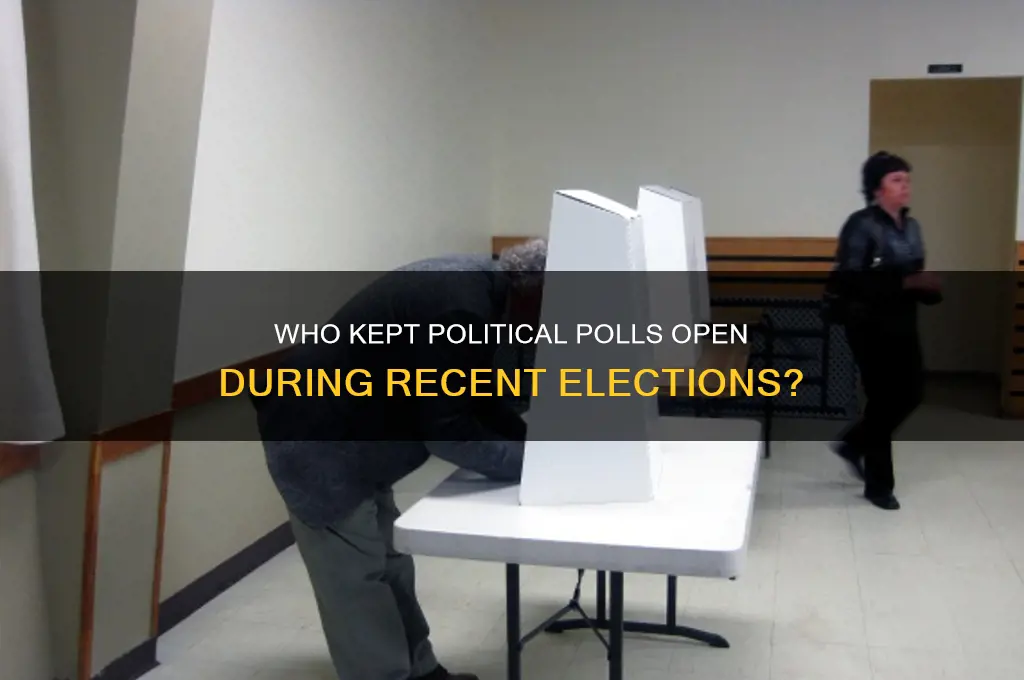 who had political polls open