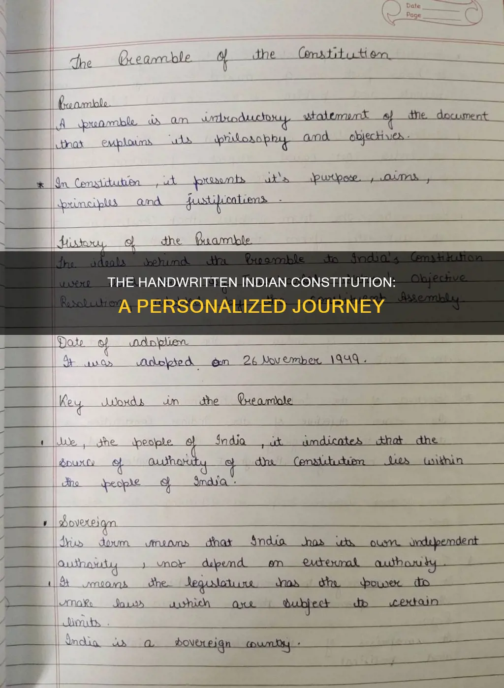 who hand wrote indian constitution
