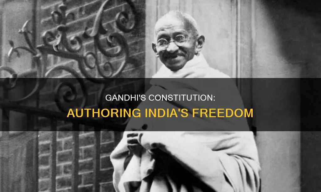who has authored gandhian constitution for free india
