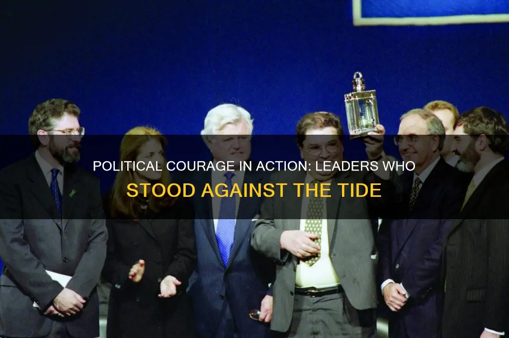 who has demonstrated political courage