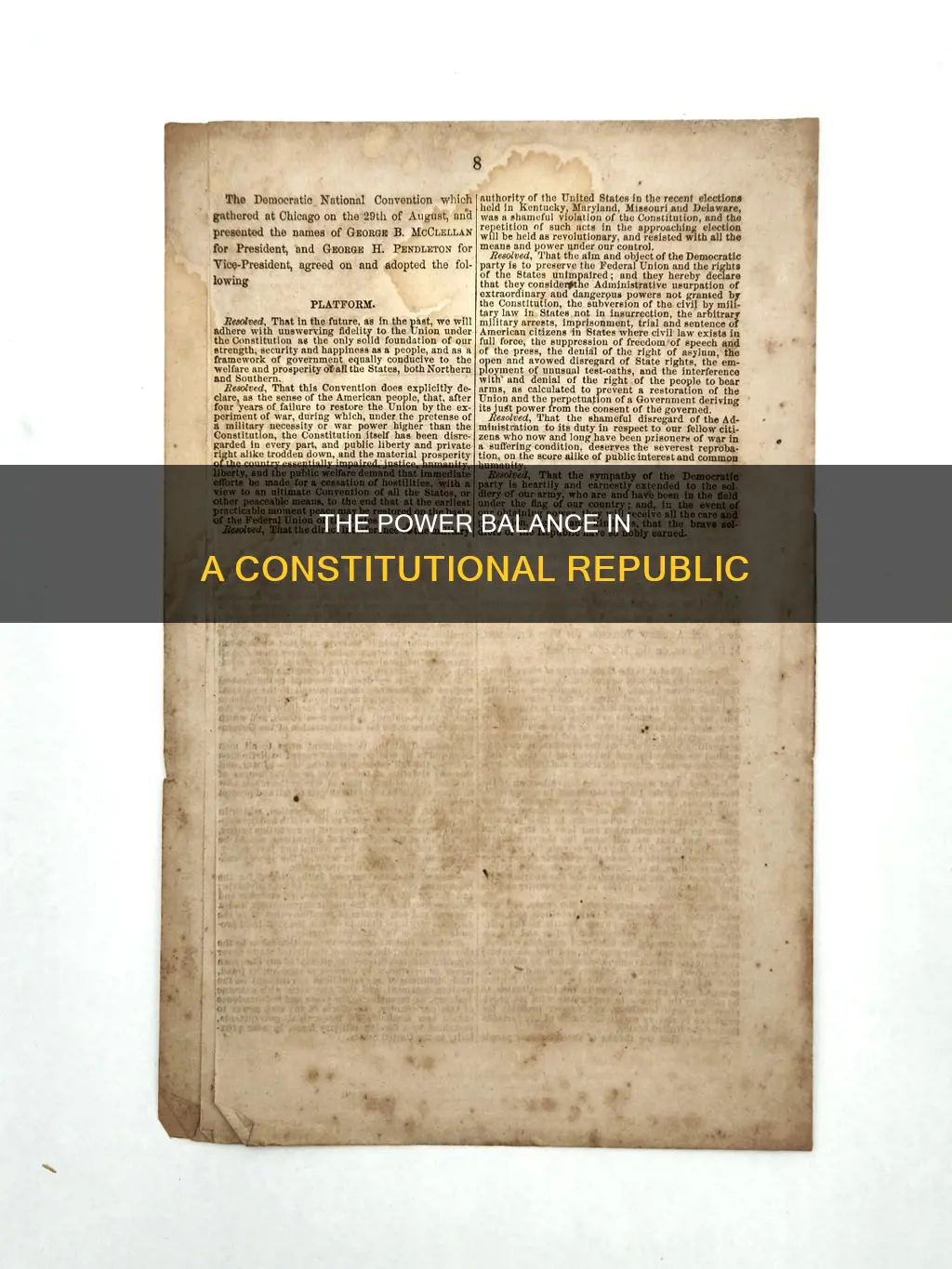 who has the power in a constitutional republic