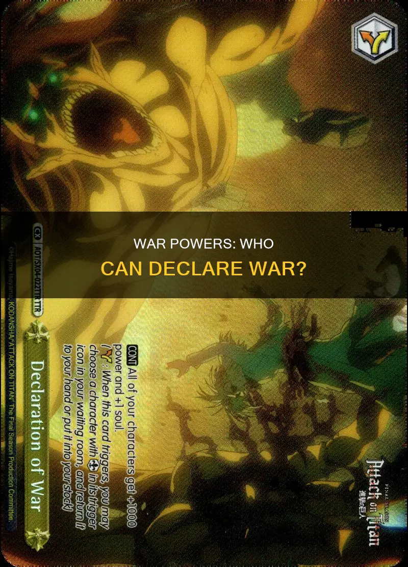 who has the power to declare war us constitution articke