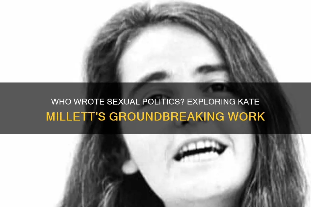 who has written sexual politics