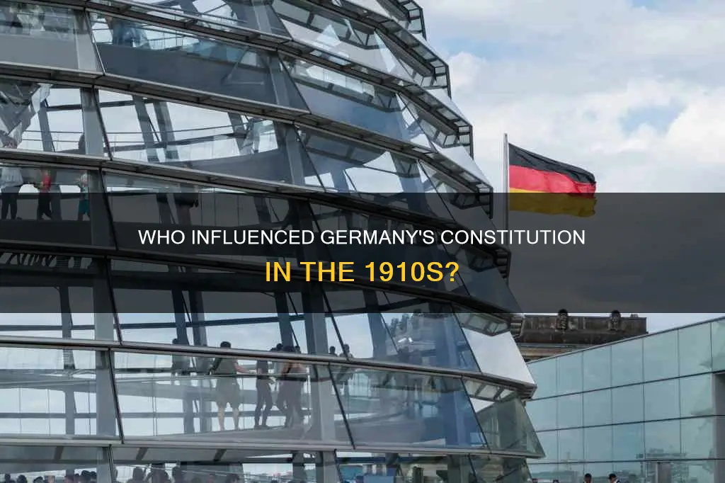 who helped draft the german constitution in the late 1910s