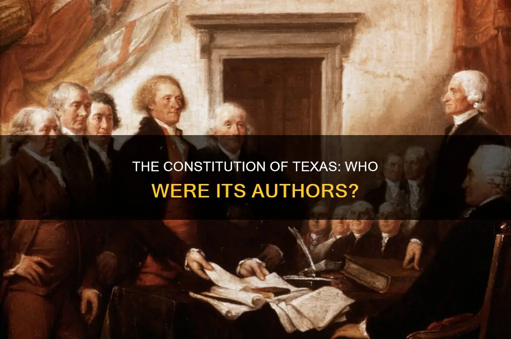 who helped write the constitution of the republic of texas