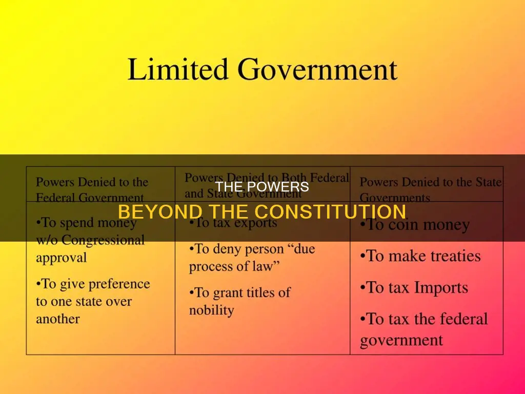 who holds the powers not specifically defined in the constitution