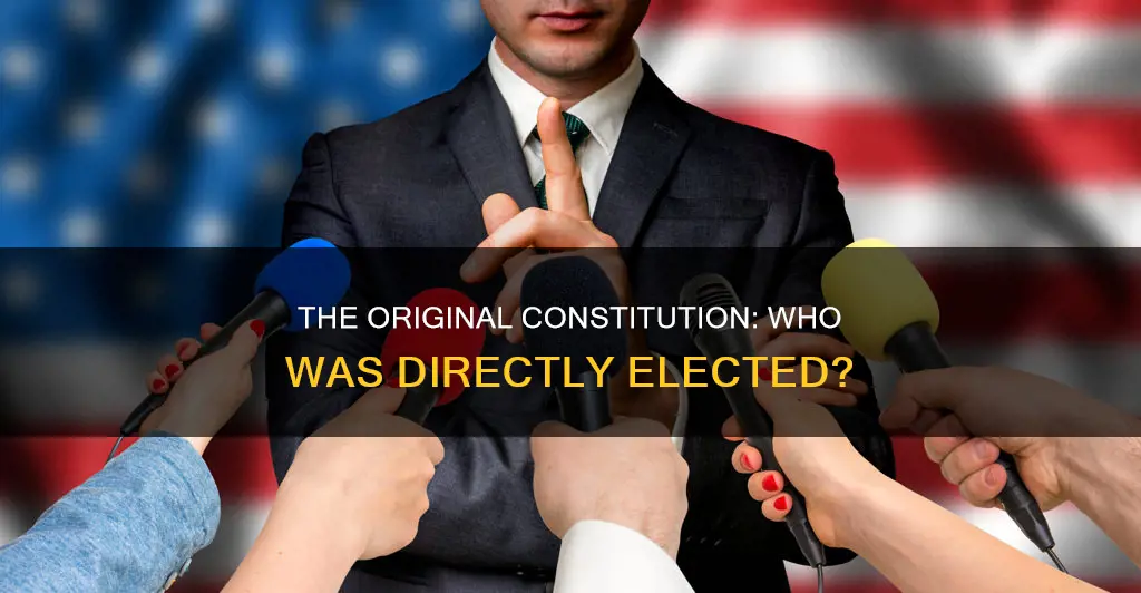 who in the original constitution was directly elected