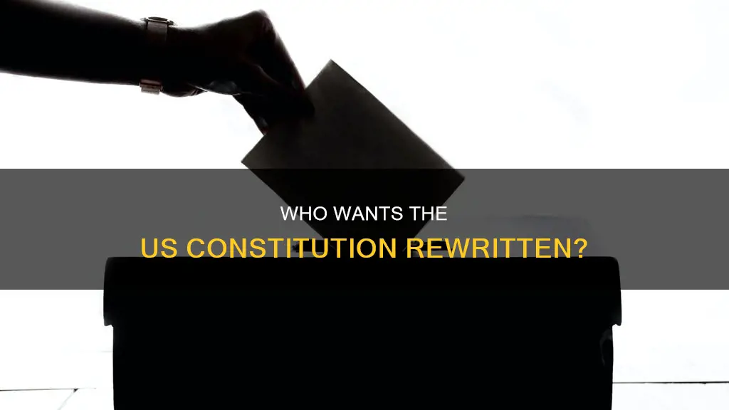 who is advocating for a rewrite of the us constitution