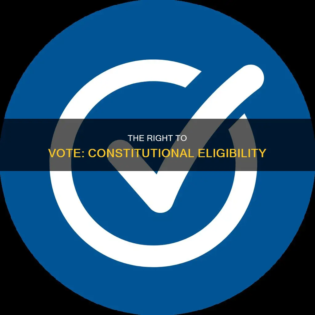 who is allowed to vote according to the constitution