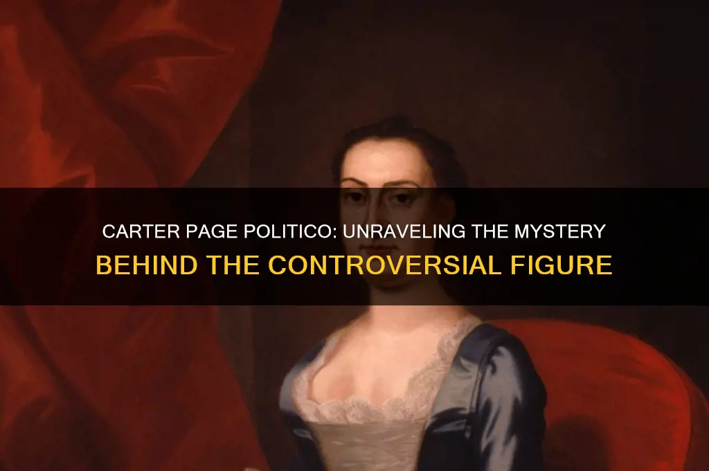 who is carter page politico