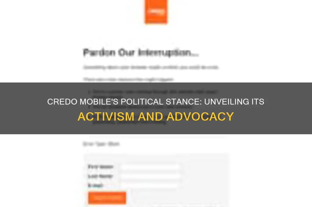 who is credo mobile political