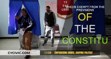 The Constitution: Who is Exempt?