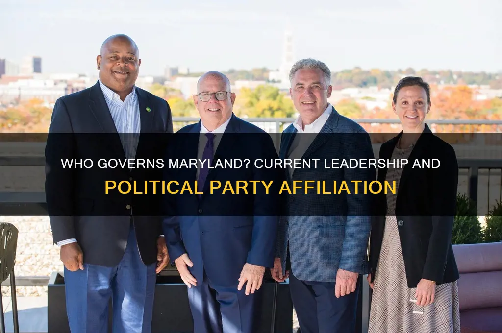 who is governor of maryland which political party