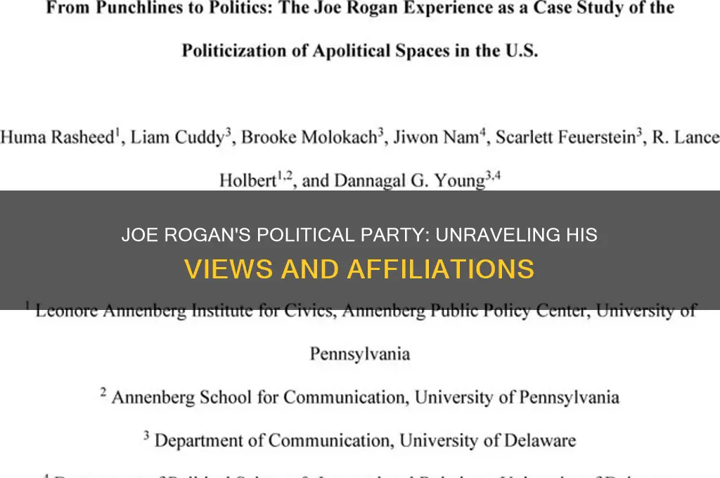 who is joe rogan political party