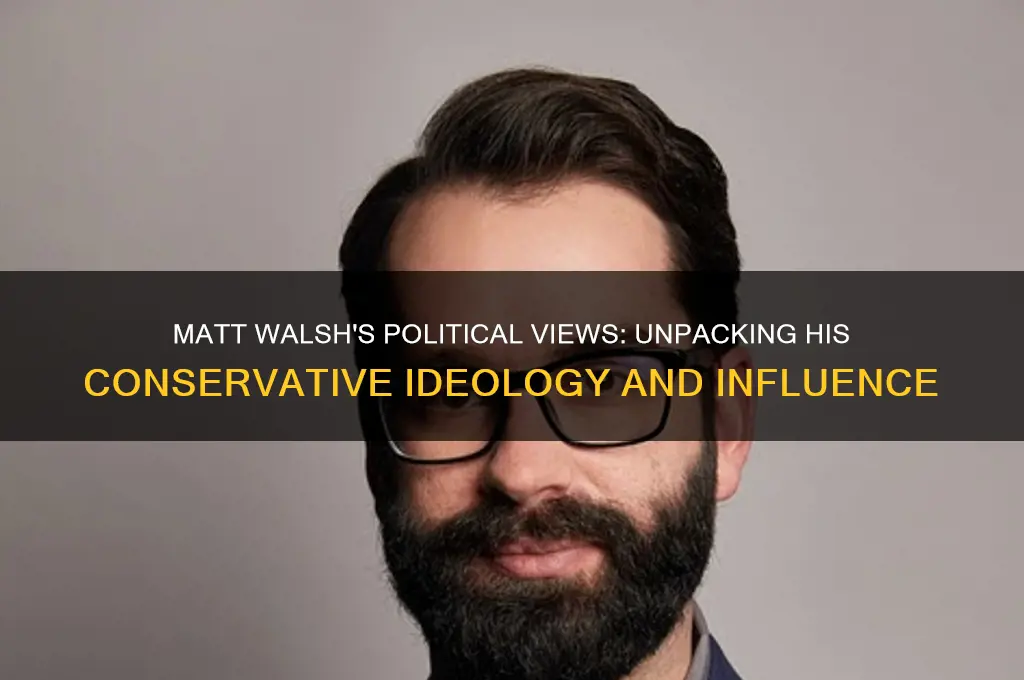 who is matt walsh politics