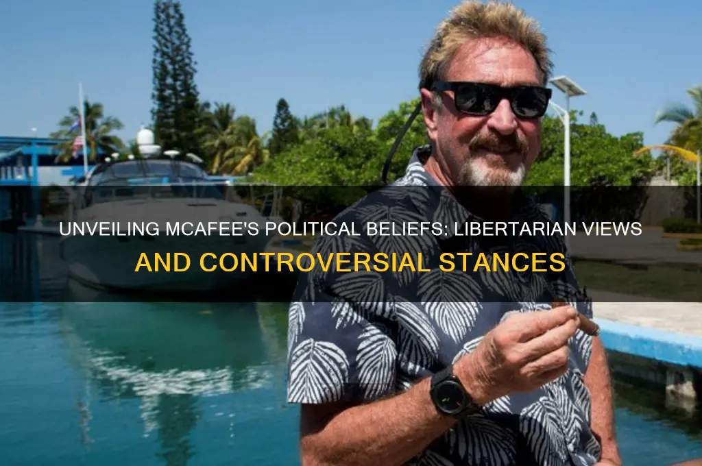 who is mcafee political beleifs