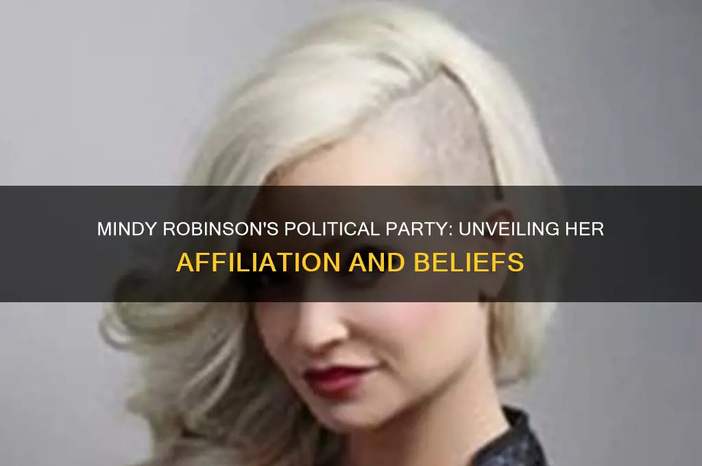 who is mindy robinson political party